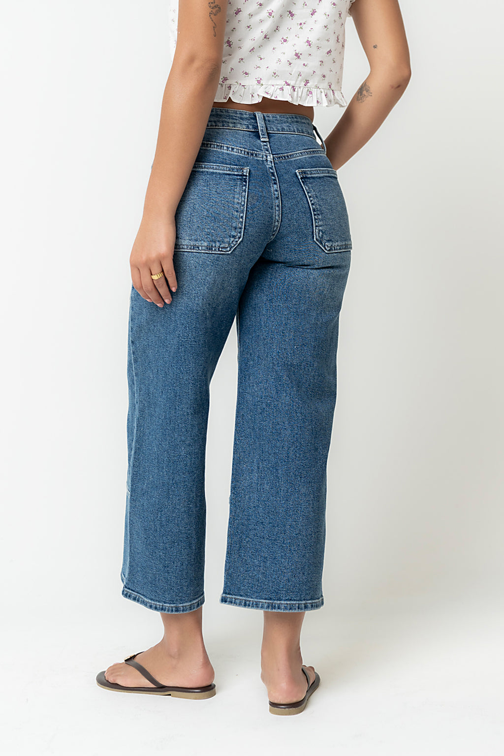 Mylah Wide Leg Jeans in Medium Wash - FINAL SALE