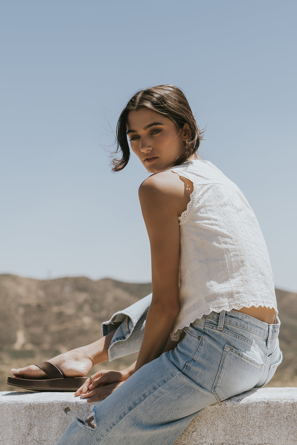 Giana Embroidered Tank Top
