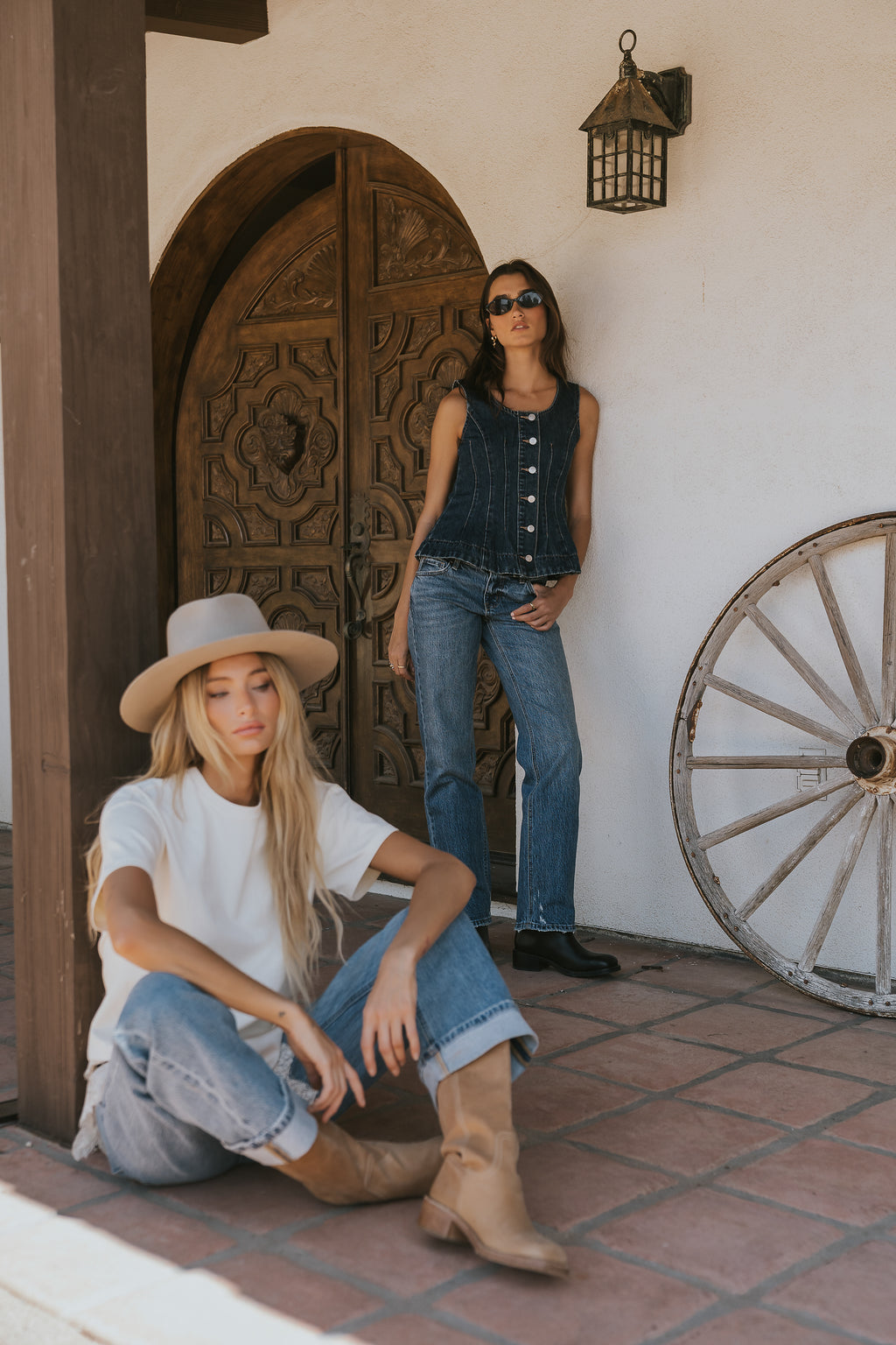 Carolina Mid Rise Straight Leg Jeans