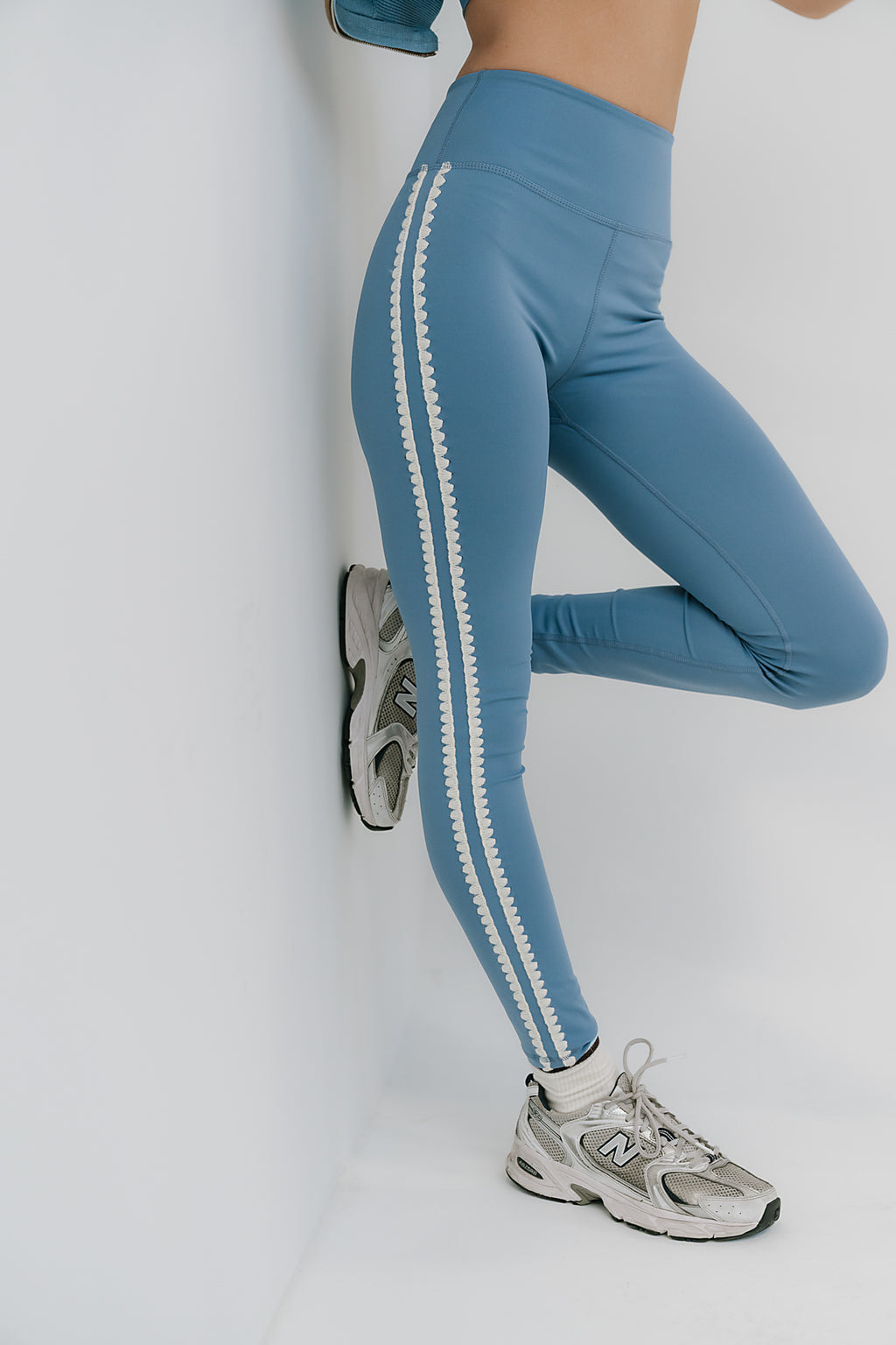 Sloan Stitched Leggings in Blue - FINAL SALE
