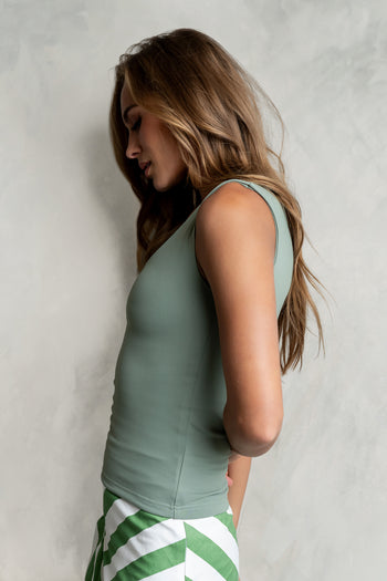 Sayla Tank Top in Sage
