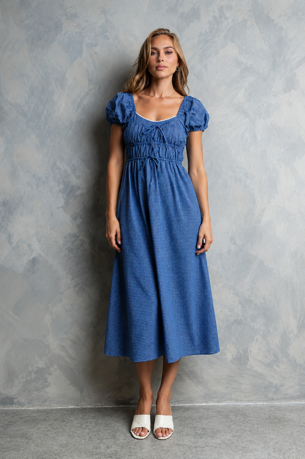 Gracie Plaid Midi Dress - FINAL SALE