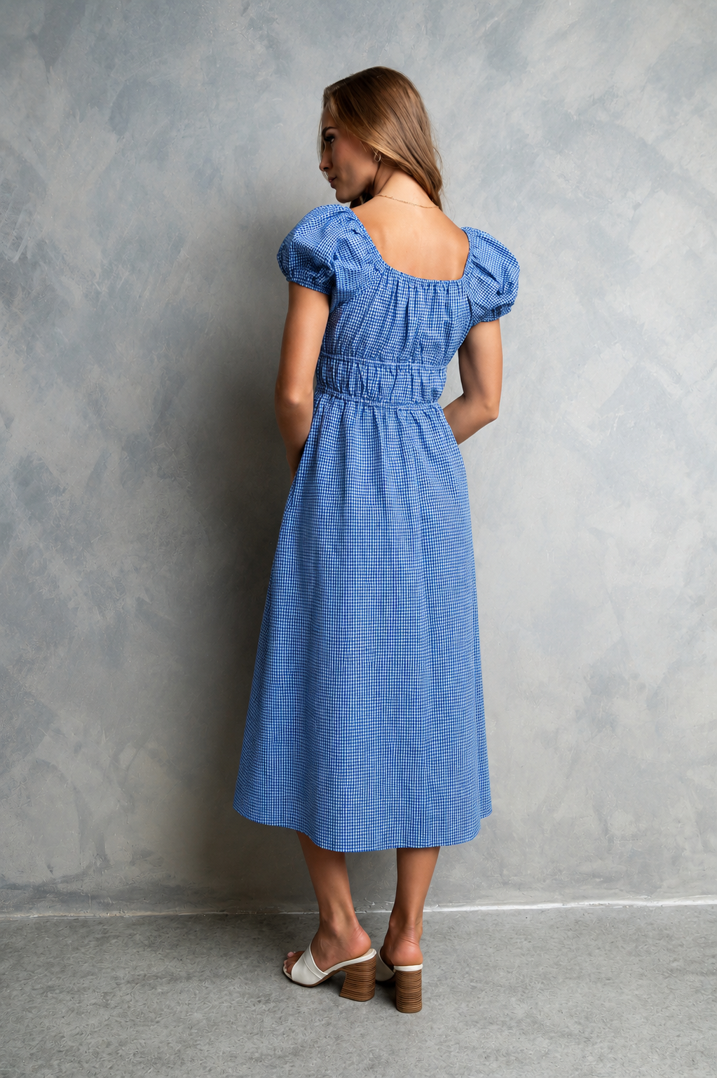 Gracie Plaid Midi Dress - FINAL SALE