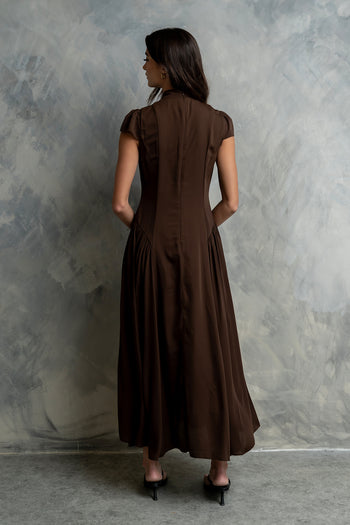 Marlee Maxi Dress in Brown