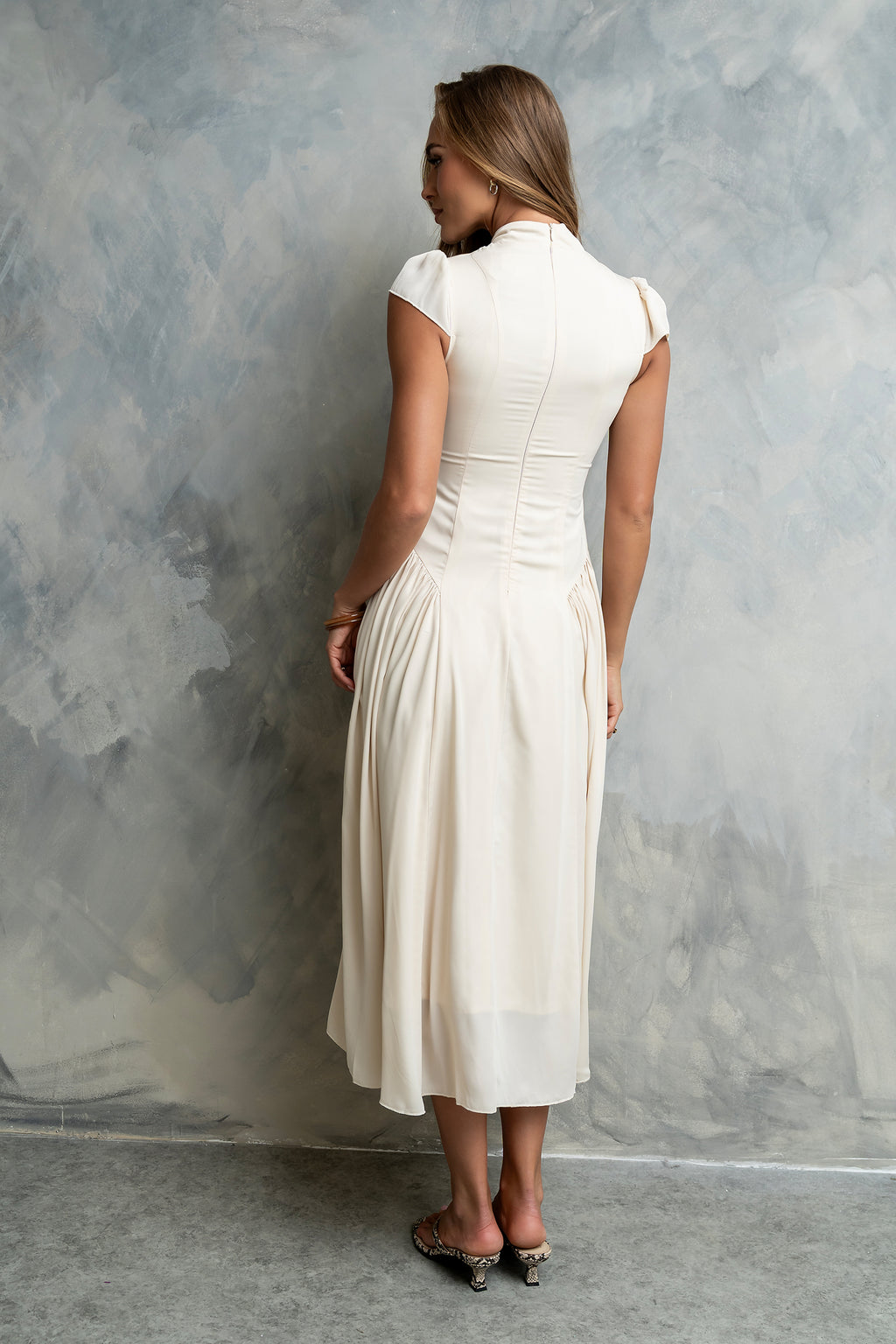 Marlee Maxi Dress in Beige