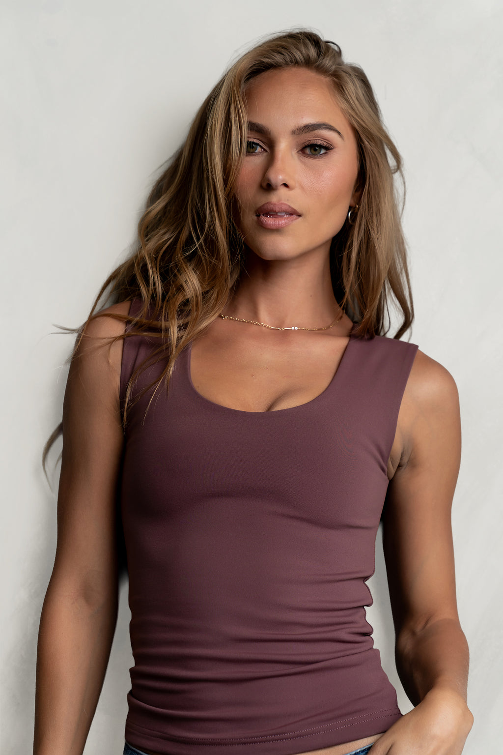 Sayla Tank Top in Plum