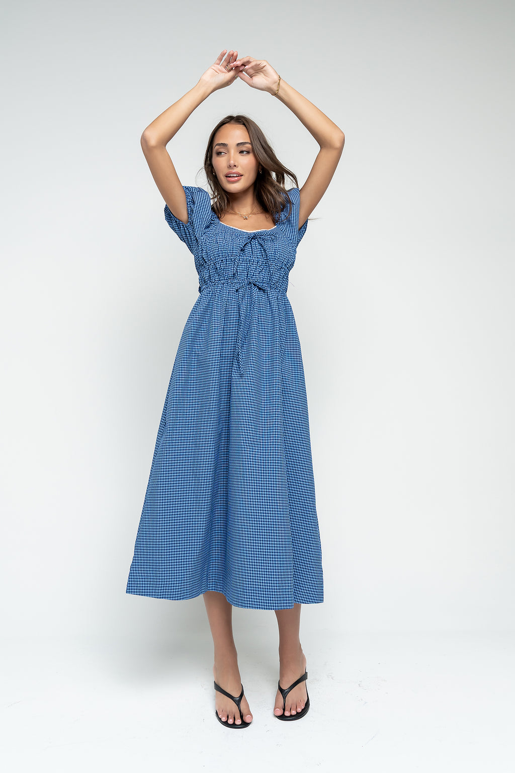 Gracie Plaid Midi Dress - FINAL SALE