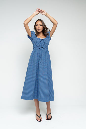 Gracie Plaid Midi Dress - FINAL SALE