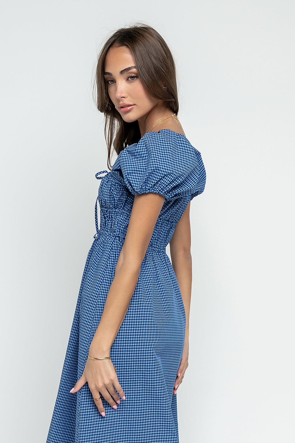 Gracie Plaid Midi Dress - FINAL SALE