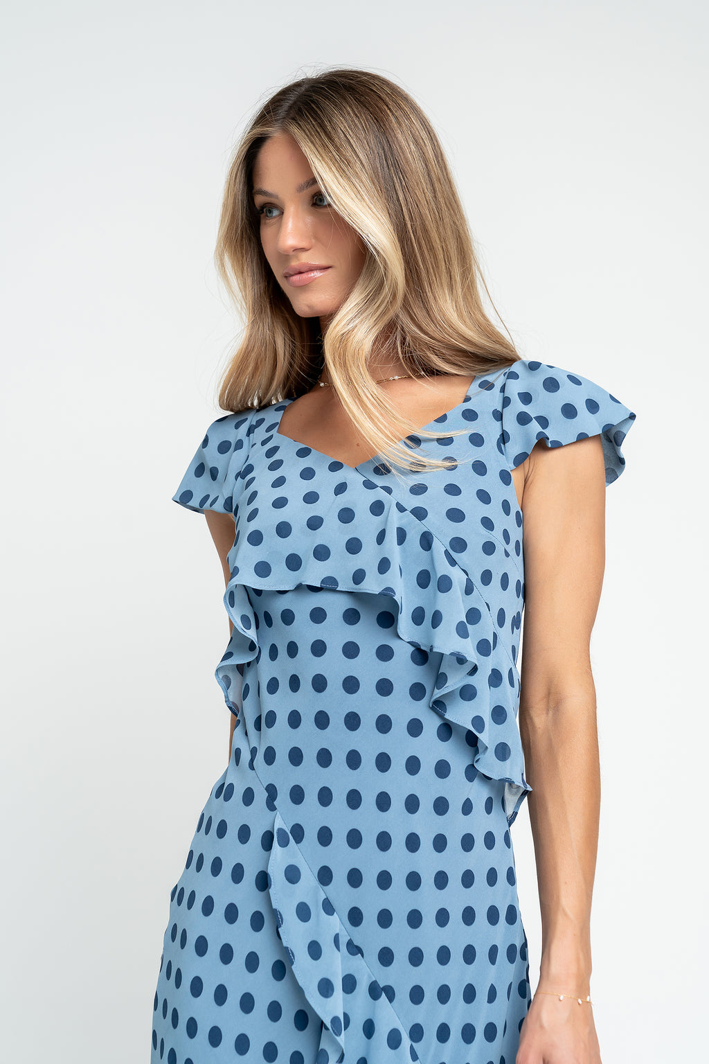 Ines Ruffle Maxi Dress