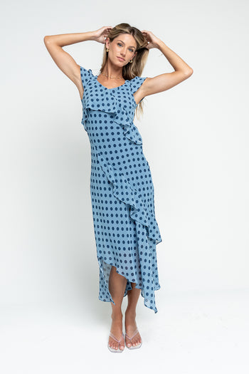 Ines Ruffle Maxi Dress