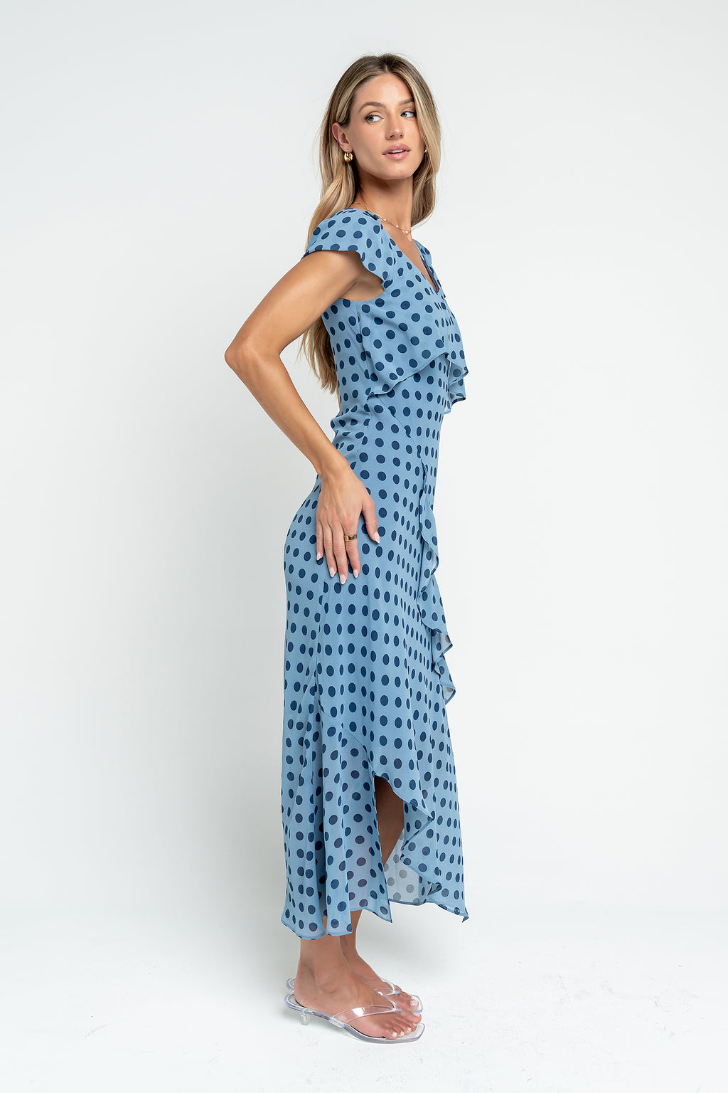 Ines Ruffle Maxi Dress