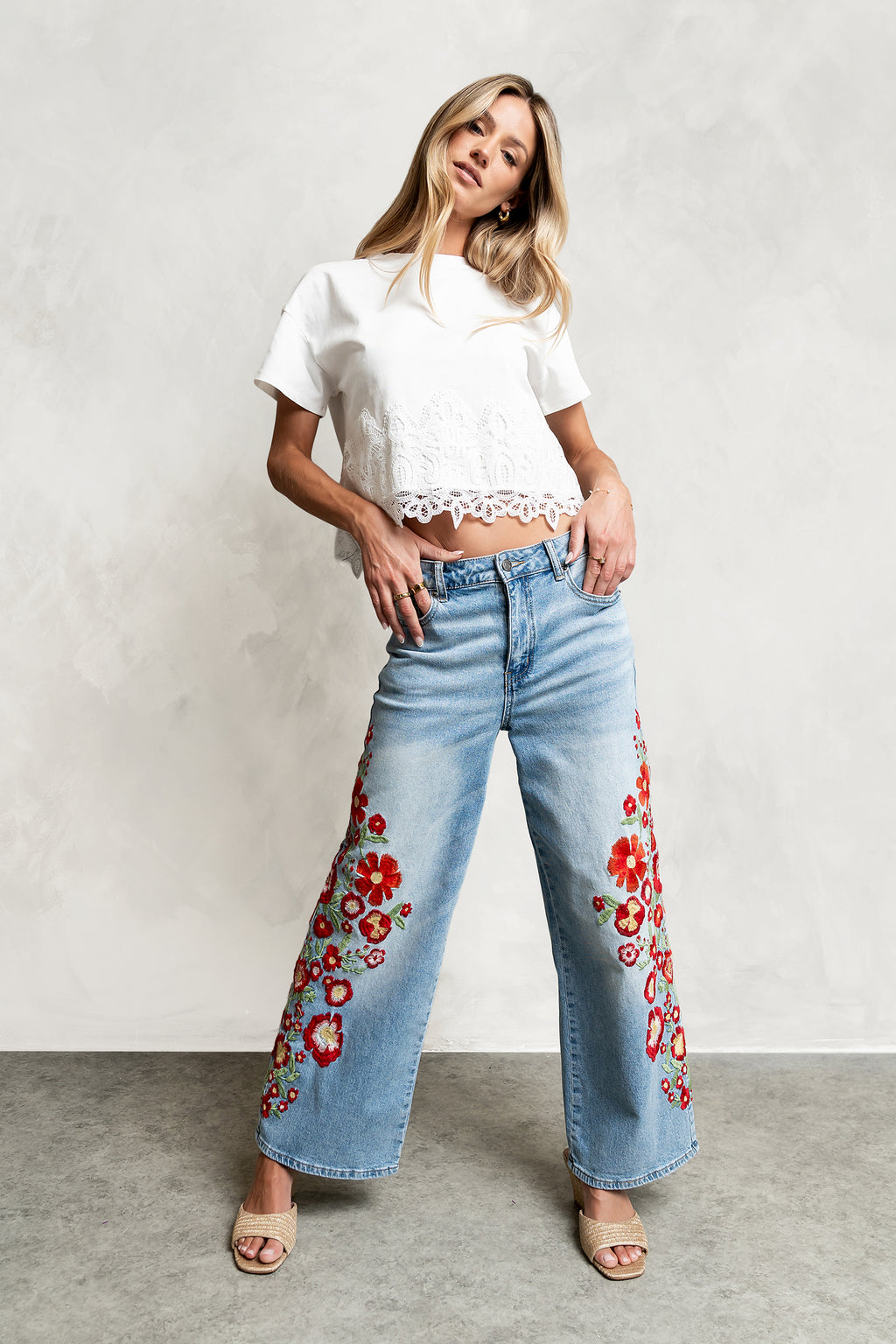 Justine Embroidered Jeans