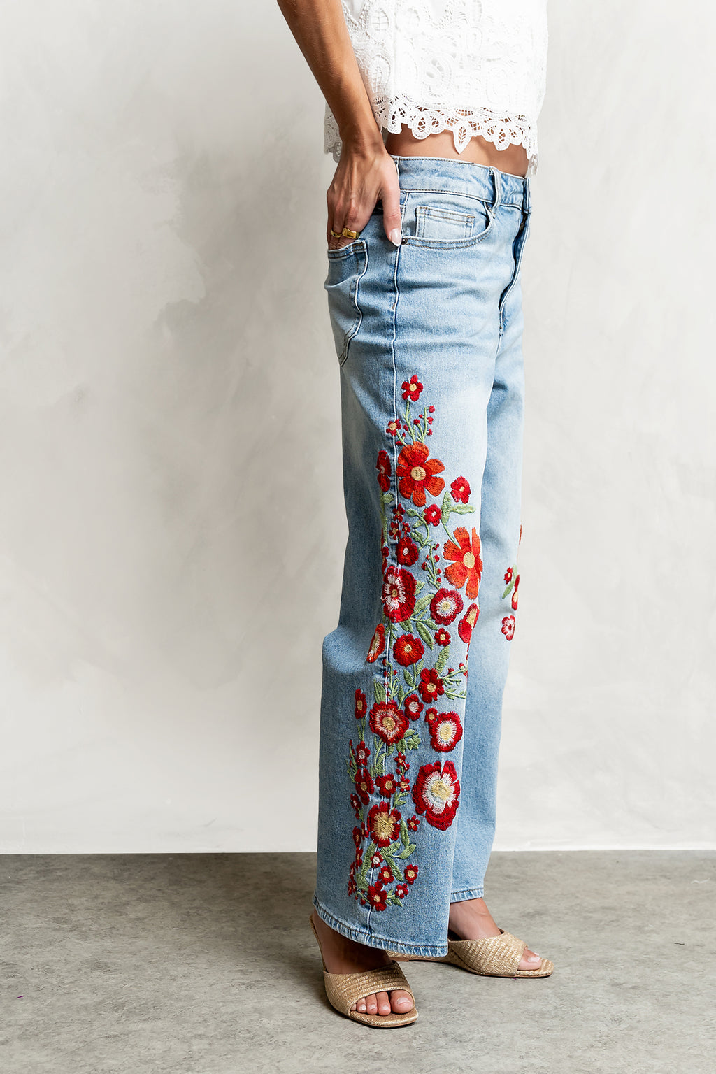 Justine Embroidered Jeans