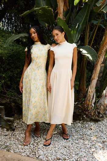 Marlee Maxi Dress in Beige