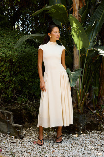 Marlee Maxi Dress in Beige