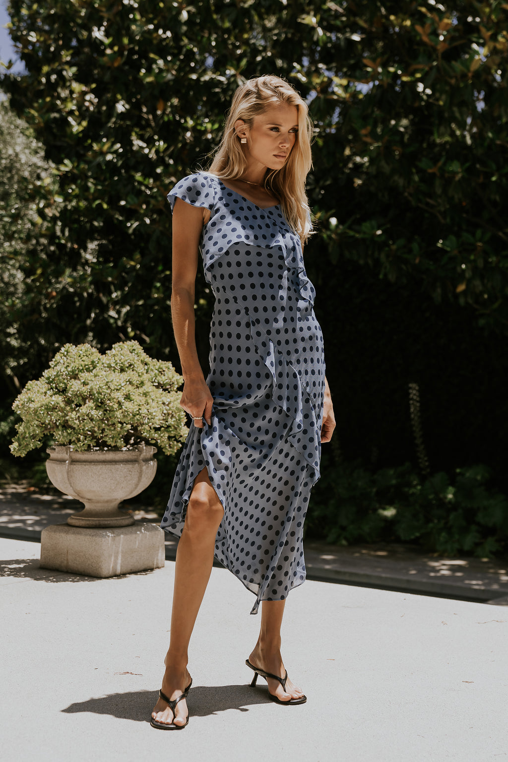 Ines Ruffle Maxi Dress