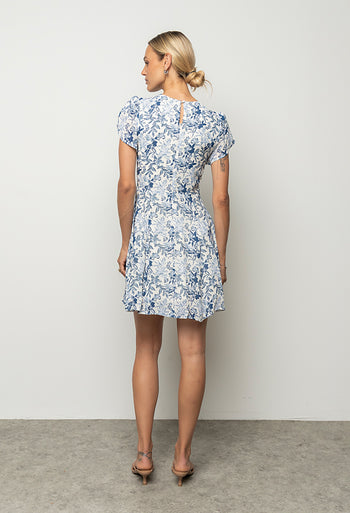 Salome Mini Dress in Blue - FINAL SALE
