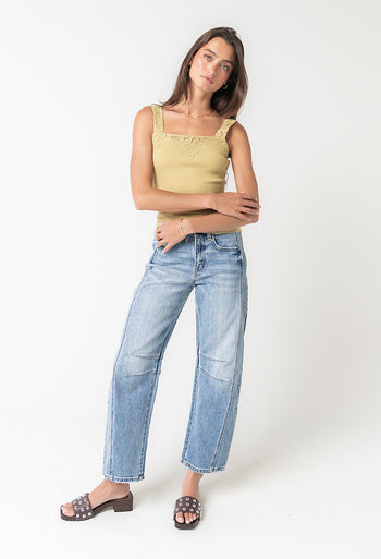Fauna High Rise Barrel Jeans - FINAL SALE