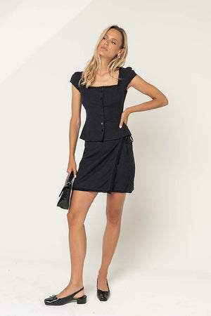 Remi Wrap Mini Skirt