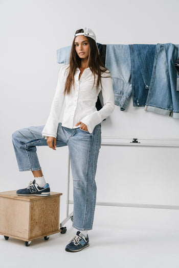 Fauna High Rise Barrel Jeans - FINAL SALE