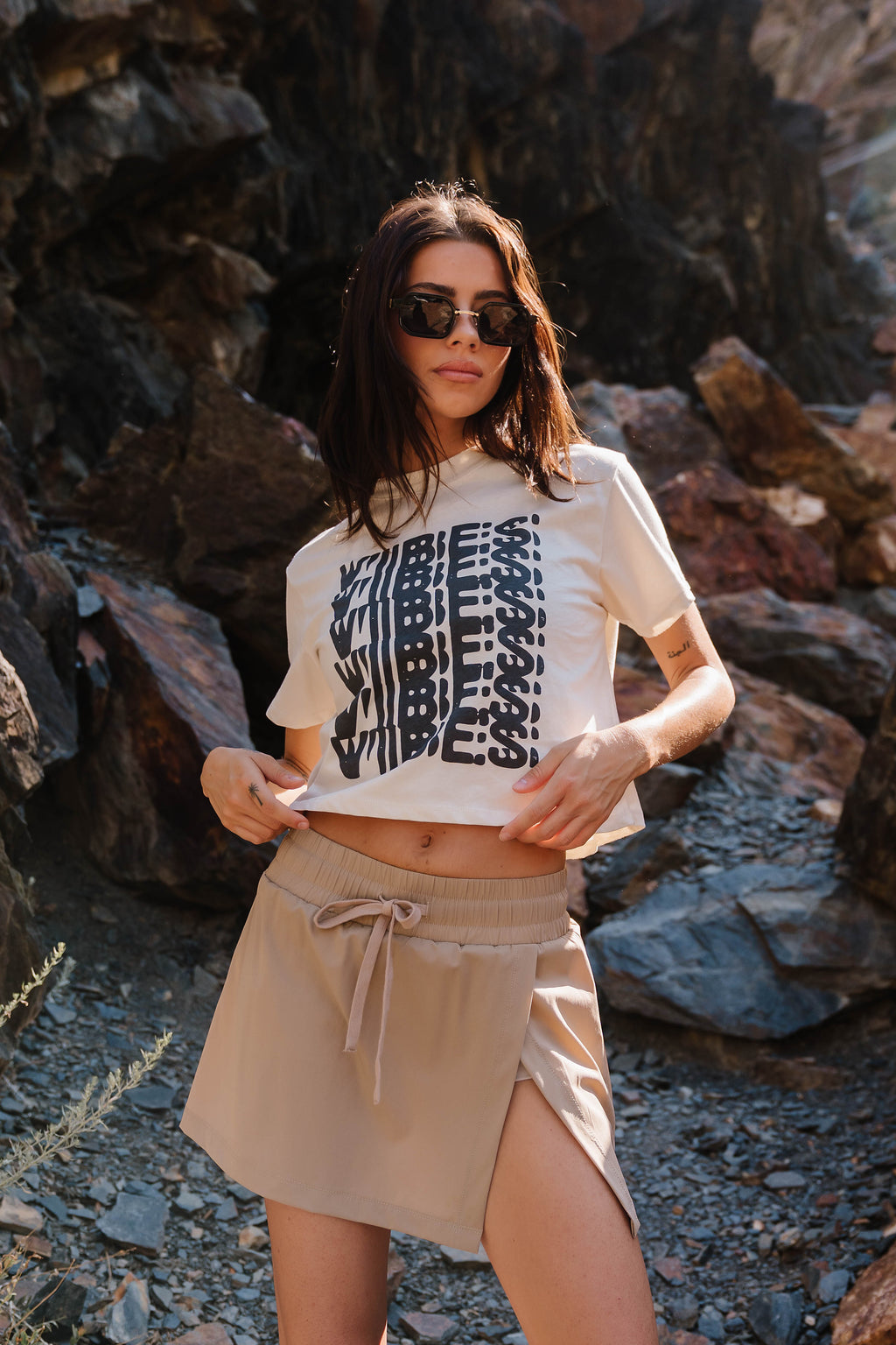 Lark Graphic Tee in White