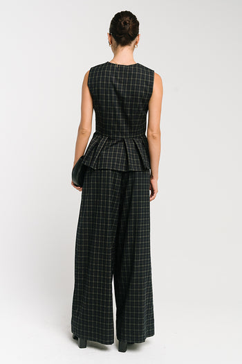 Frannie Plaid Wide Leg Pants