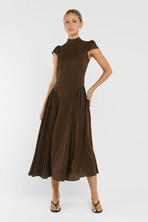 Marlee Maxi Dress in Brown