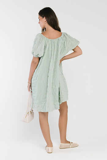 Charlie Gingham Mini Dress in Blue - FINAL SALE