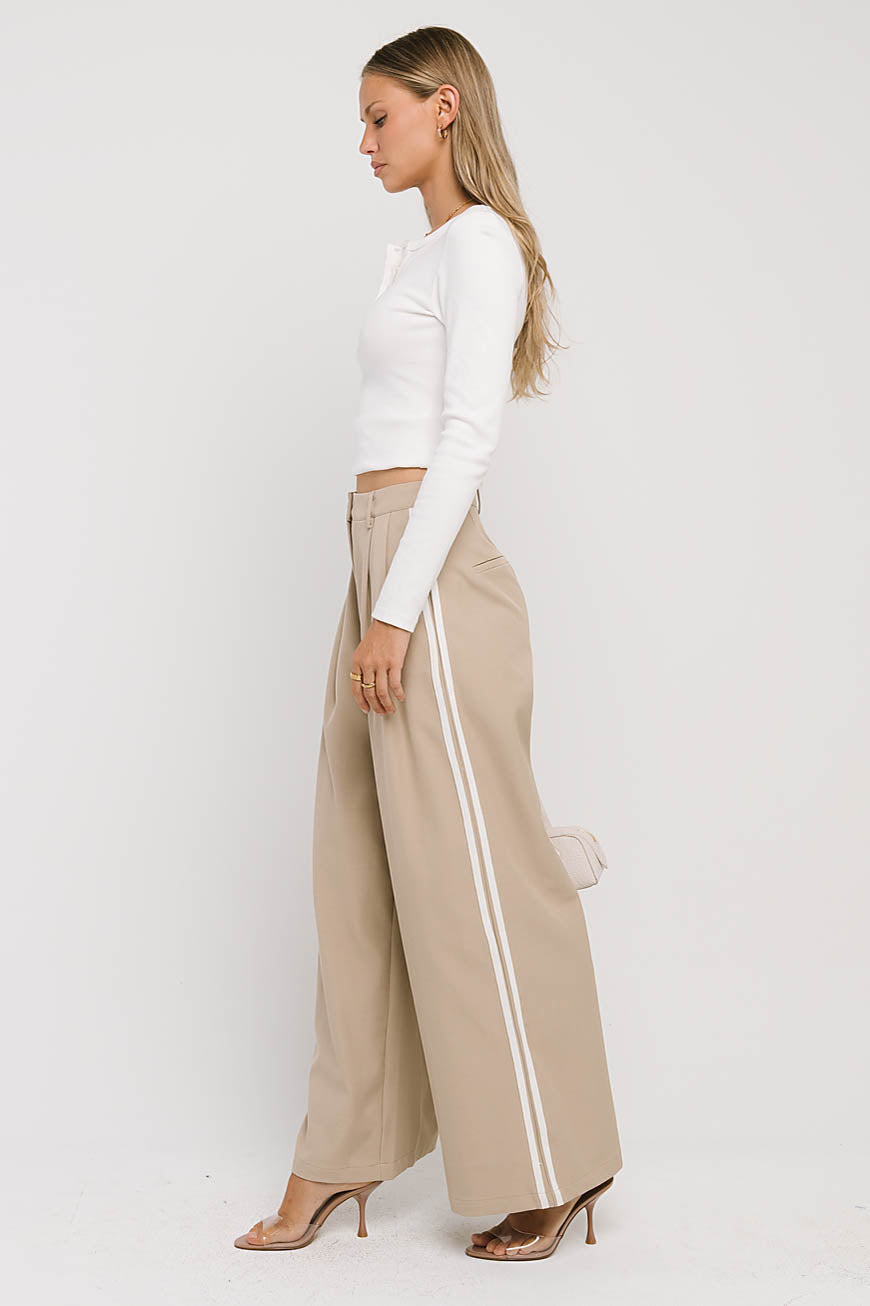 Riley Henley Top in Ivory