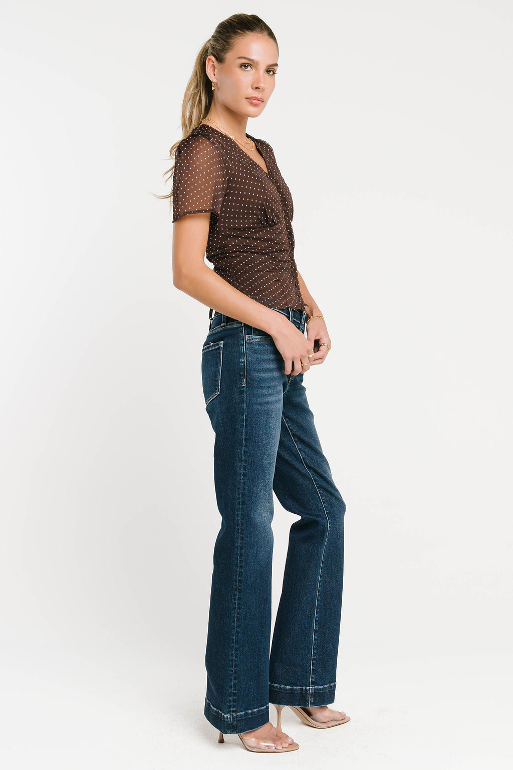 Tasha Bootcut Jeans in Dark Wash
