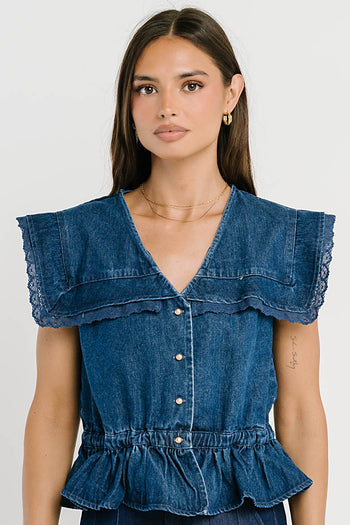 Posey Denim Top