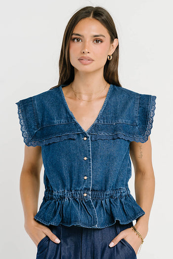 Posey Denim Top