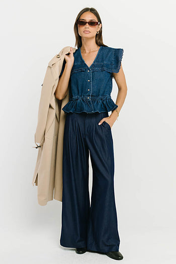 Posey Denim Top