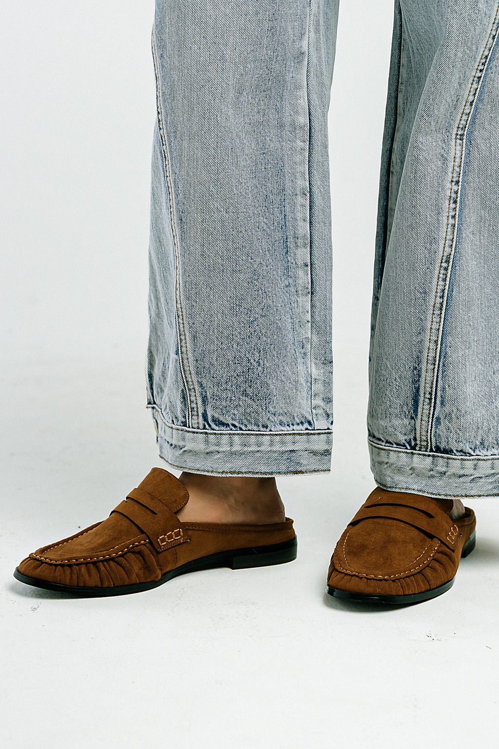 Tuscany Open Back Loafer in Brown