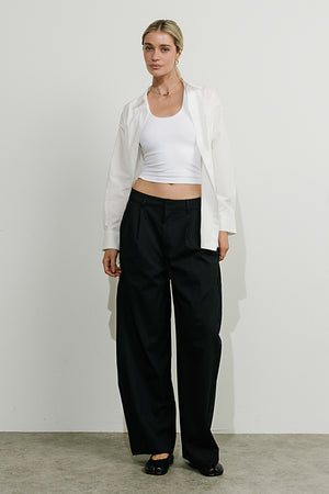 Alexa Pinstripe Barrel Trousers - FINAL SALE