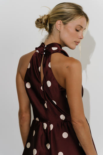 Adelaide Polka Dot Mini Dress