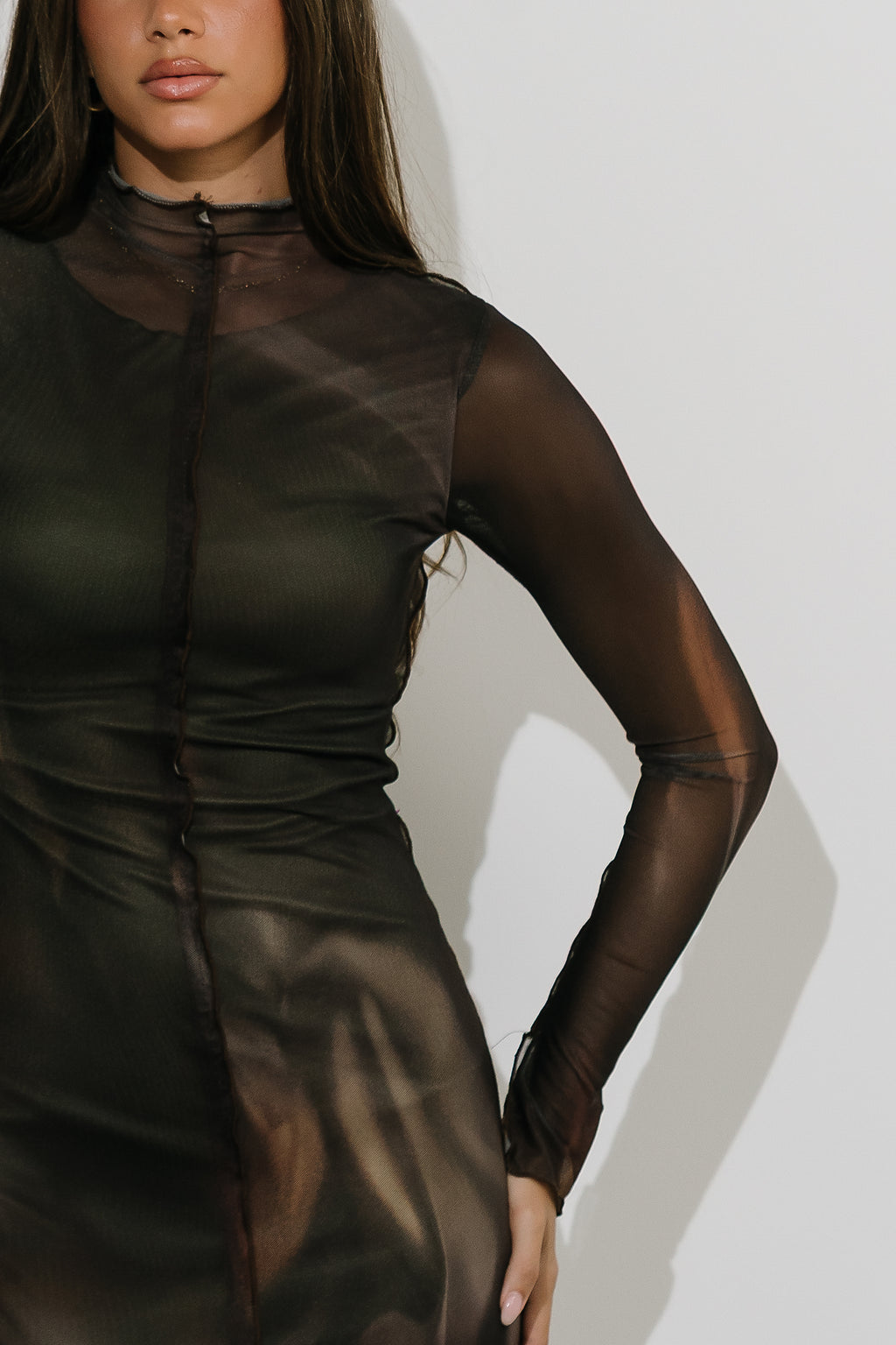 Octavia Mesh Maxi Dress