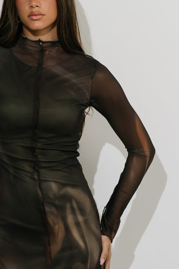 Octavia Mesh Maxi Dress