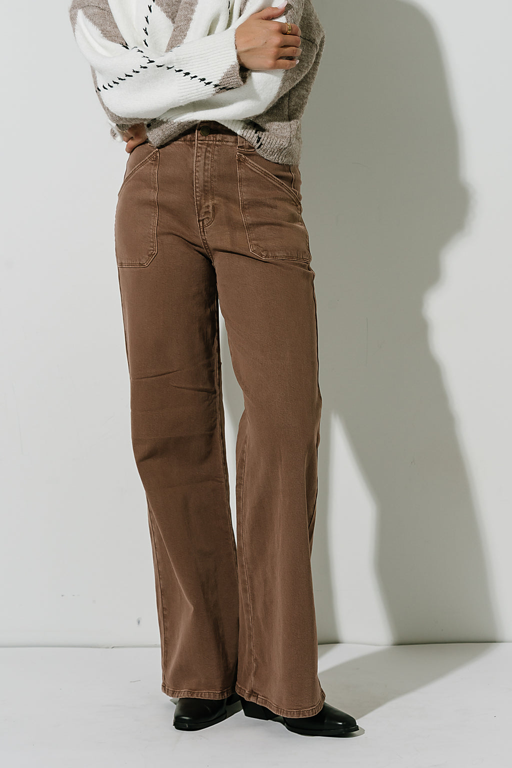 Fawn Wide Leg Jeans