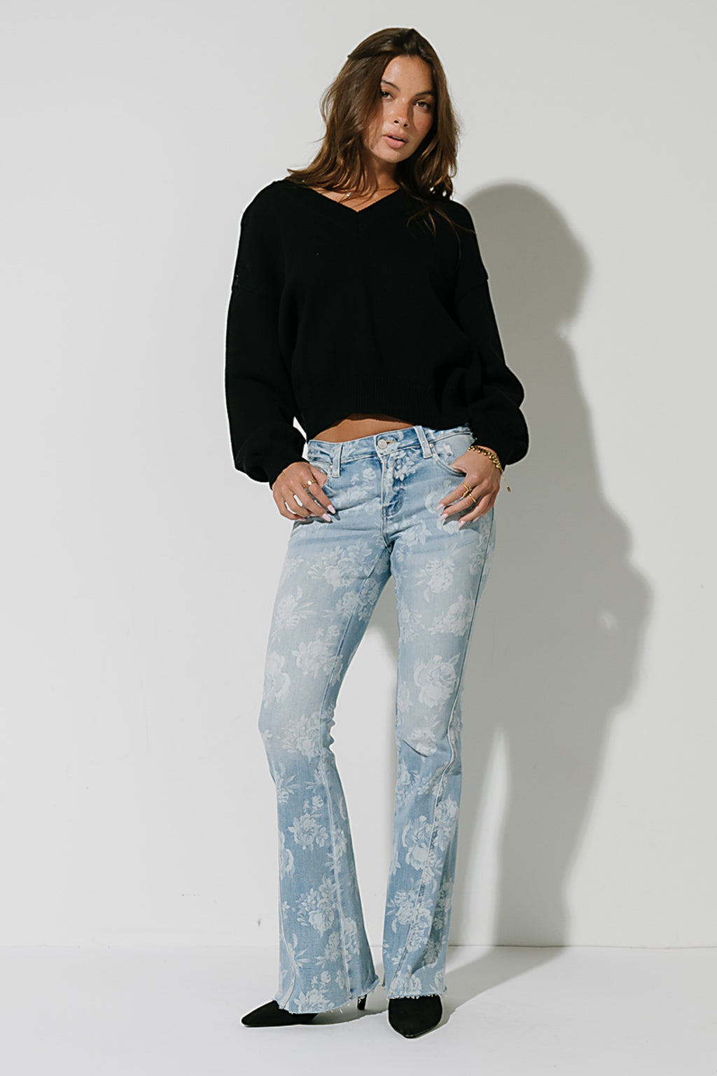 Jolene Knit Sweater in Black