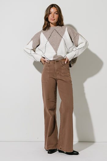 Fawn Wide Leg Jeans