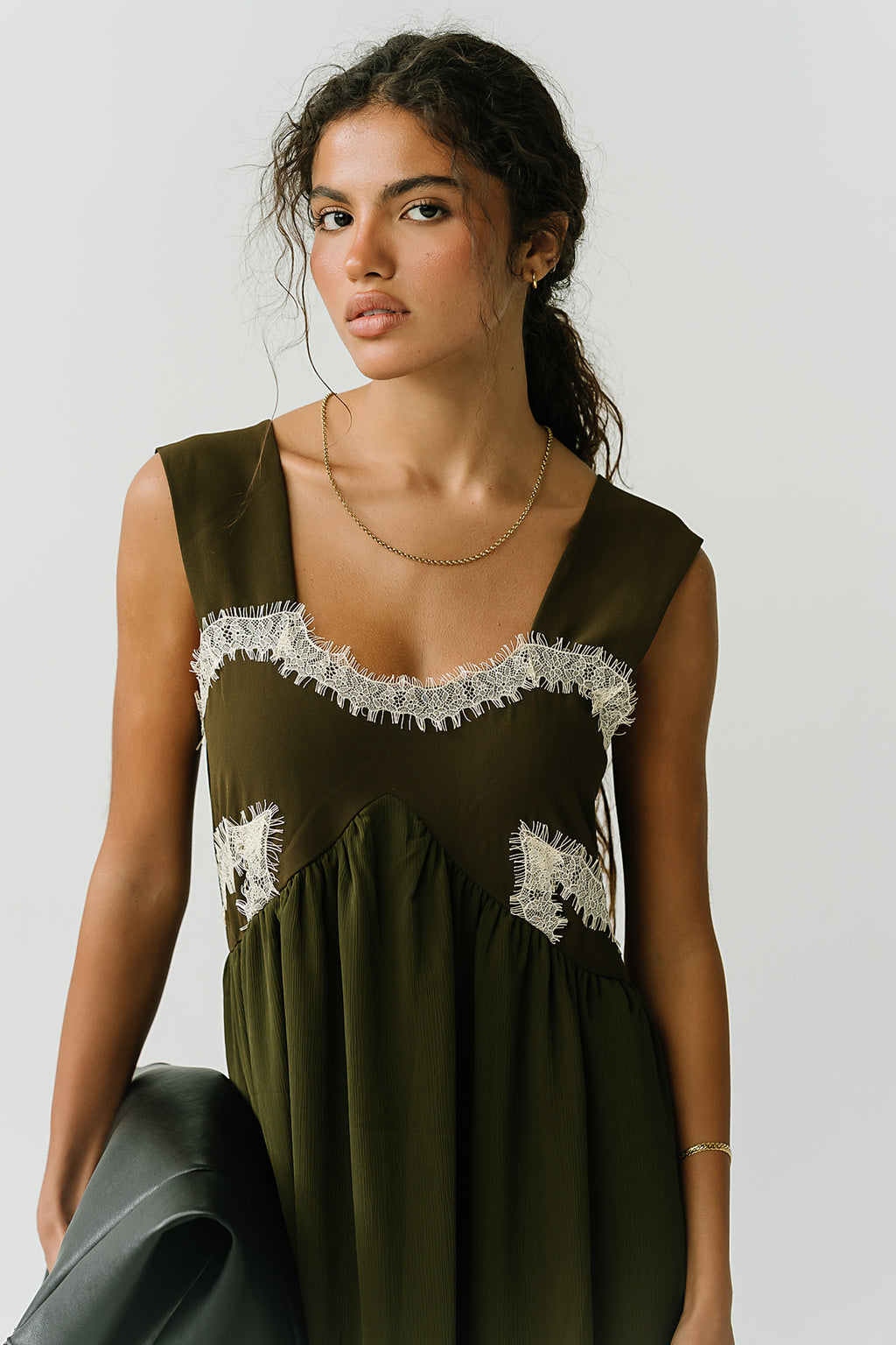 Angelina Midi Dress in Green