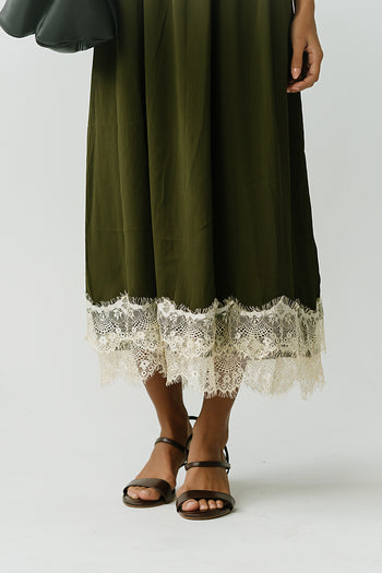 Angelina Midi Dress in Green