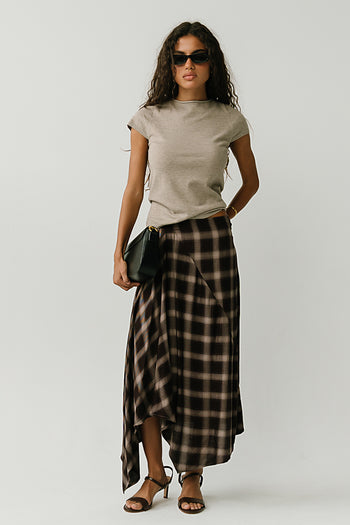 Ally Ribbed Top in Natural
