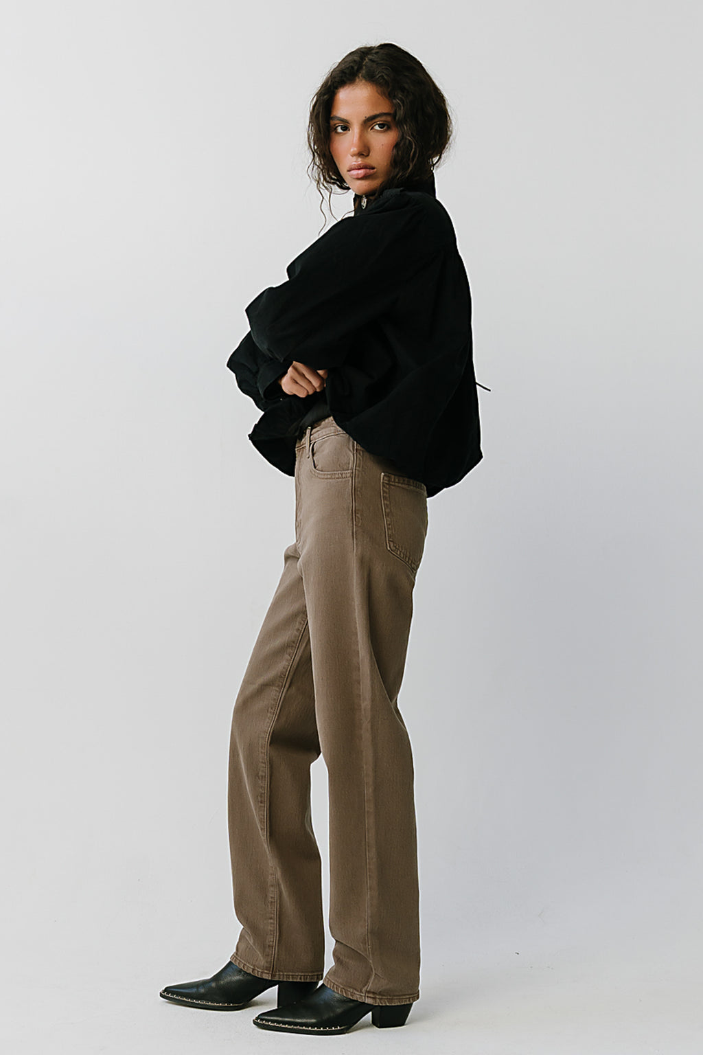 Kora High Rise Straight Leg Jeans
