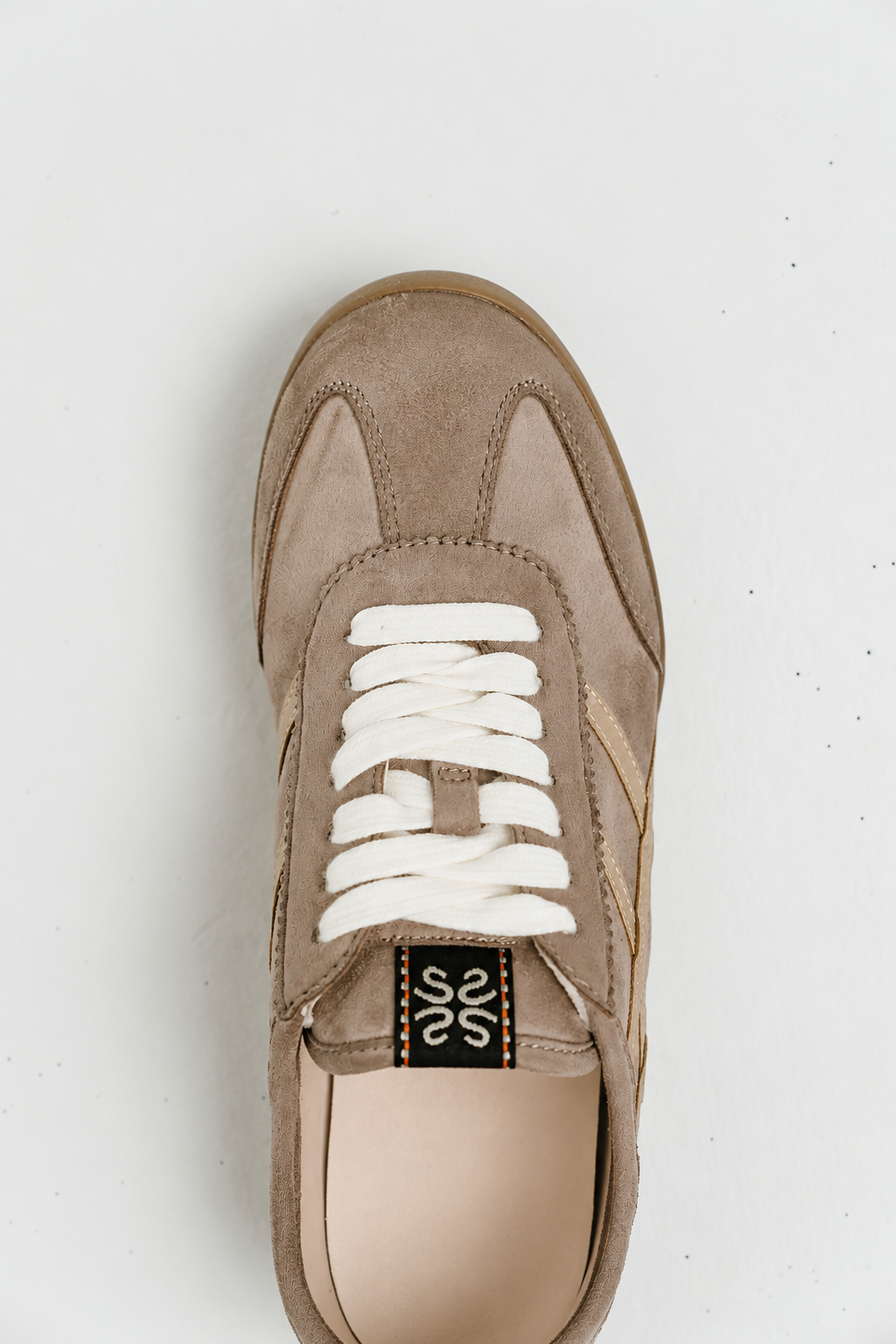 Polly Suede Sneakers in Taupe