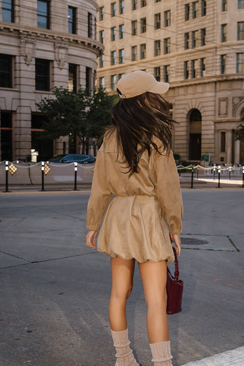Karolina Suede Bubble Jacket