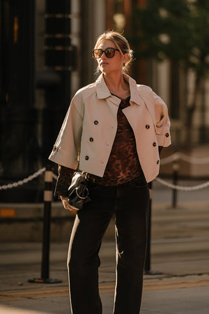 Alicia Sheer Leopard Top