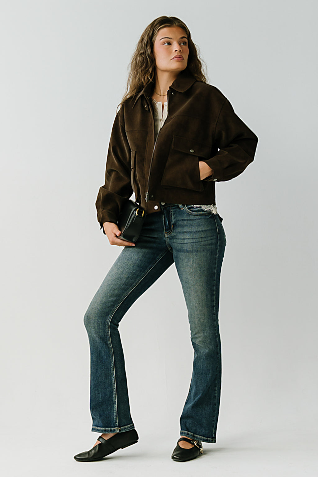 Raven Mid Rise Bootcut Jeans